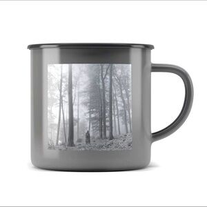New In Box Rare Limited Taylor Swift folklore the “in the trees” Metal Mug Cup